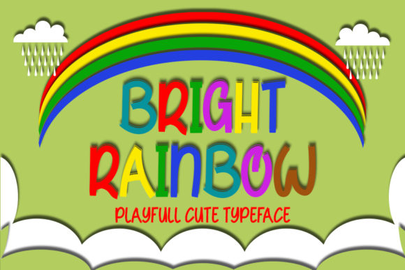 Bright Rainbow: A Playful Font That Transforms Design with Color and Creativity