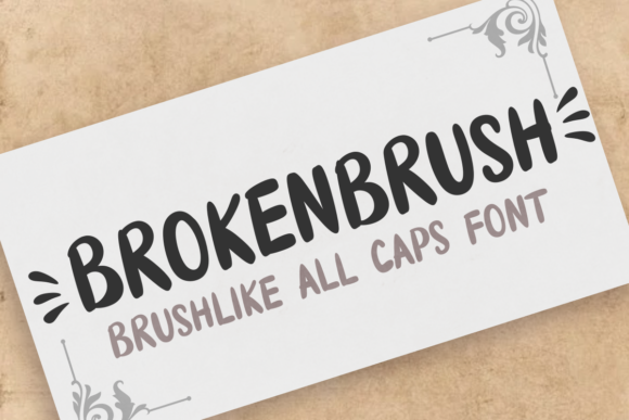 Brokenbrush: A Bold and Versatile Display Font for Creative Projects