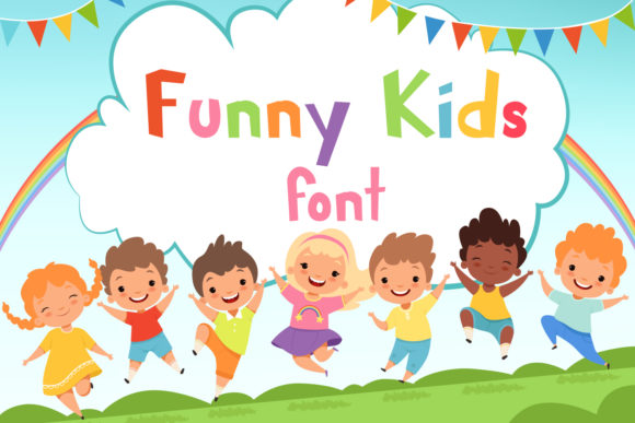 Funny Kids: A Bold Display Font for Creative Projects