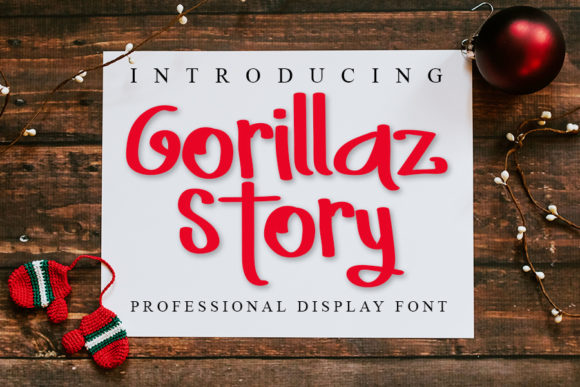 Gorrilaz Story: A Whimsical Font for Modern Creativity