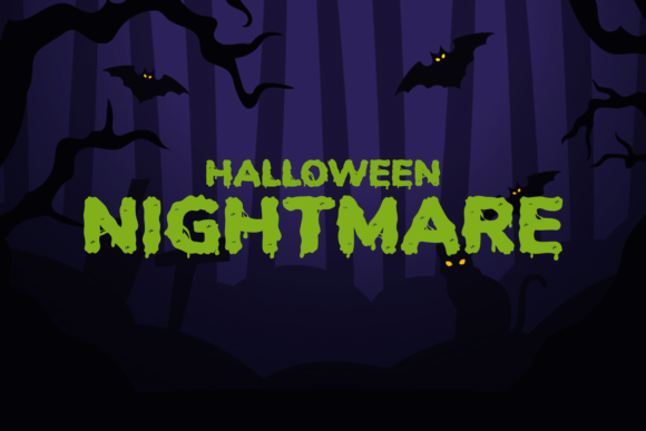 Halloween Nightmare Font for Spooky Creations