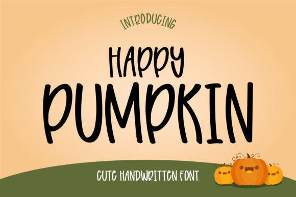 Happy Pumpkin Font: A Joyful Display Choice for Creative Projects