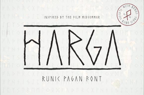 Harga: A Simple and Unique Display Font for Modern Design