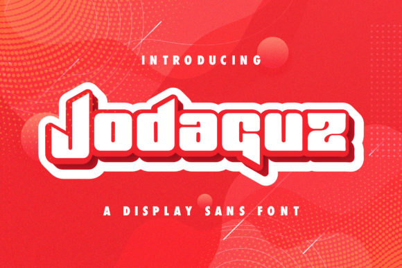 Jodaguz: A Modern and Thick Lettered Display Font for Contemporary Design Projects