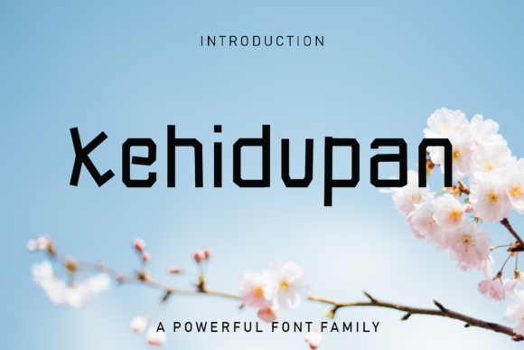 Kehidupan: A Robotic and Futuristic Font That Captures the Spirit of Modern Design