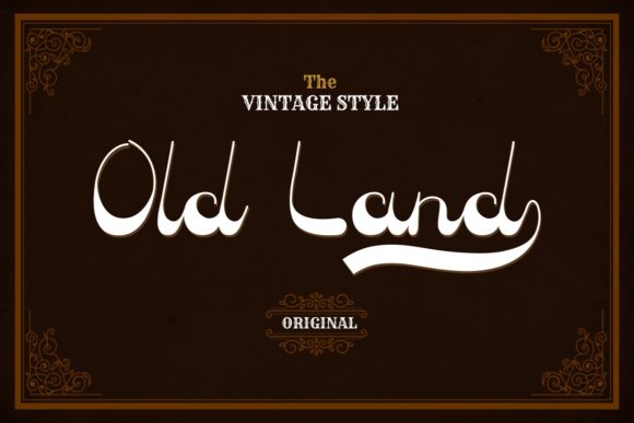 Old Land Font for Creative Projects