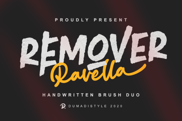 Remover Ravella: A Spectacular Duo Font That Elevates Design Creativity