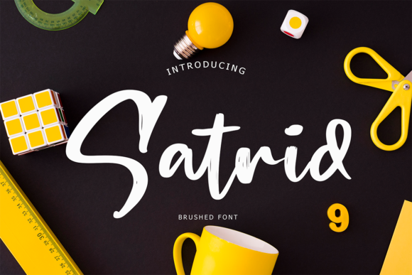 Satrid: A Bold Brush-Style Font for Creative Impact