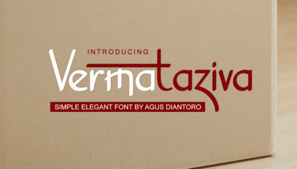 Vermataziva: A Modern Display Font for Creative Expression