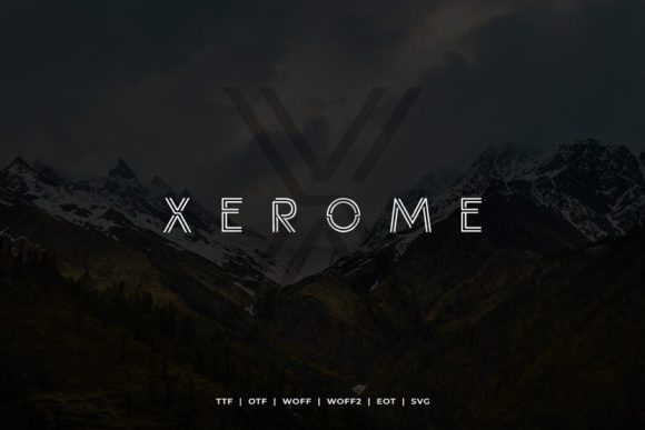 Xerome: A Simple and Modern Display Font for Creative and Professional Workflows